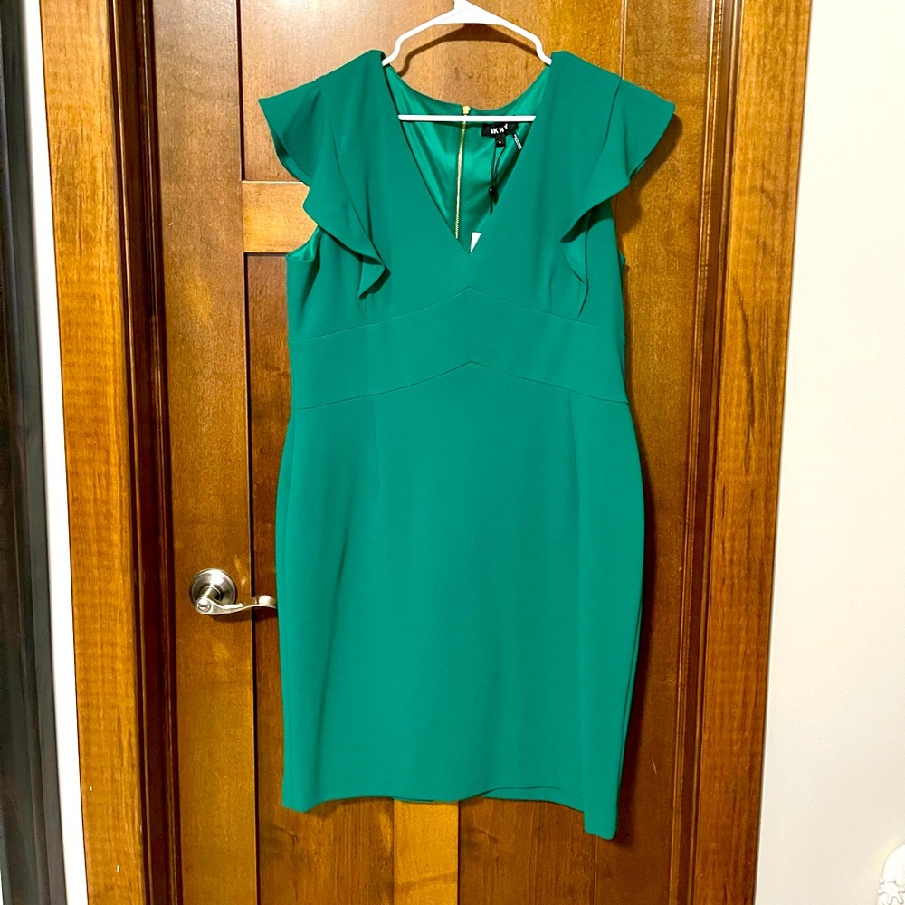 NWT- DKNY green dress - size 16